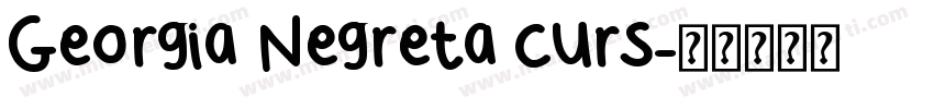 Georgia Negreta curs字体转换